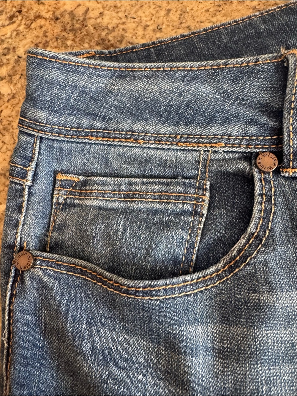 1822 Adrianna Mid-Rise Skinny Crop Jeans Size 14 Retro Mom Denim Medium Wash - Picture 7 of 14